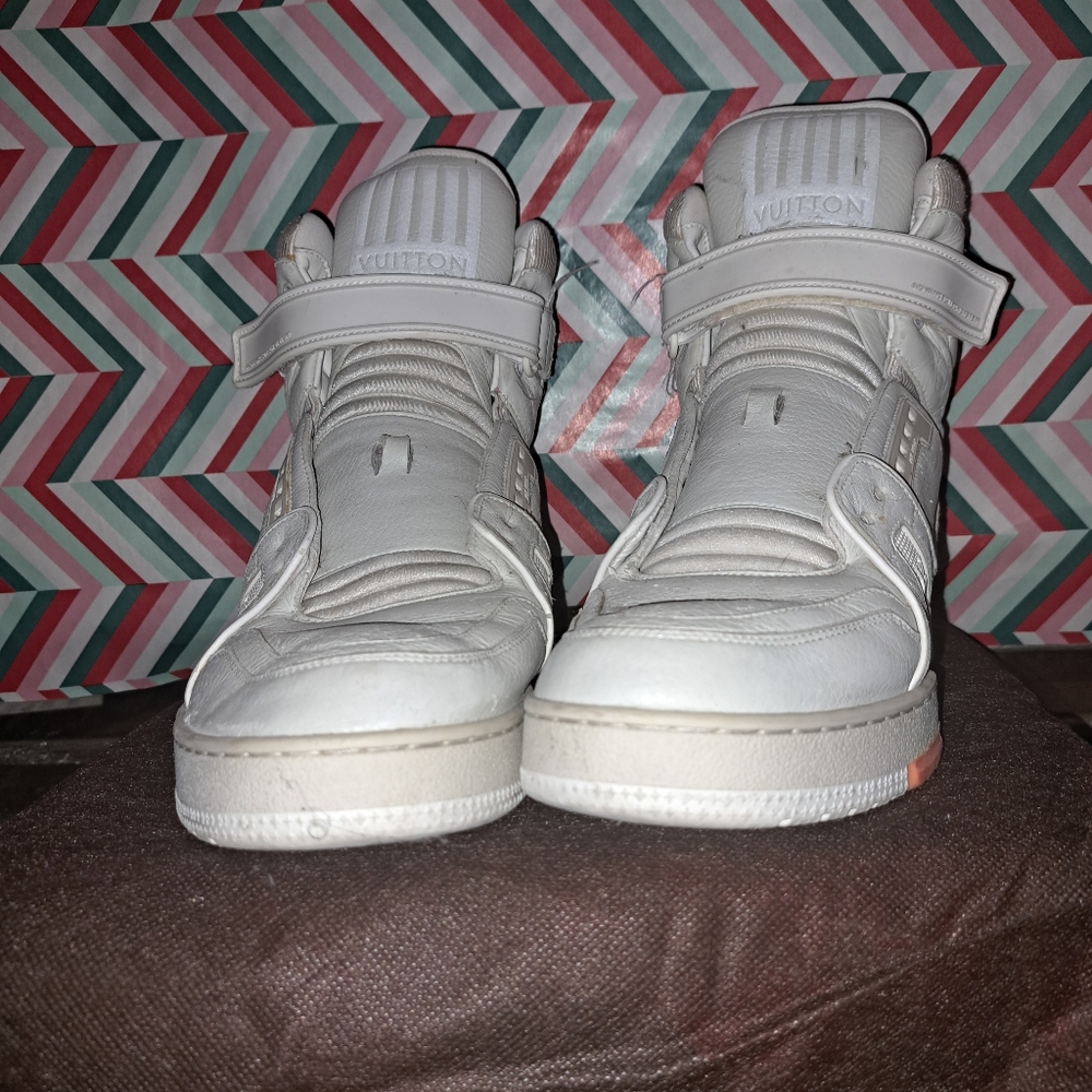 Louis Vuitton Kids High-Top Sneakers - White